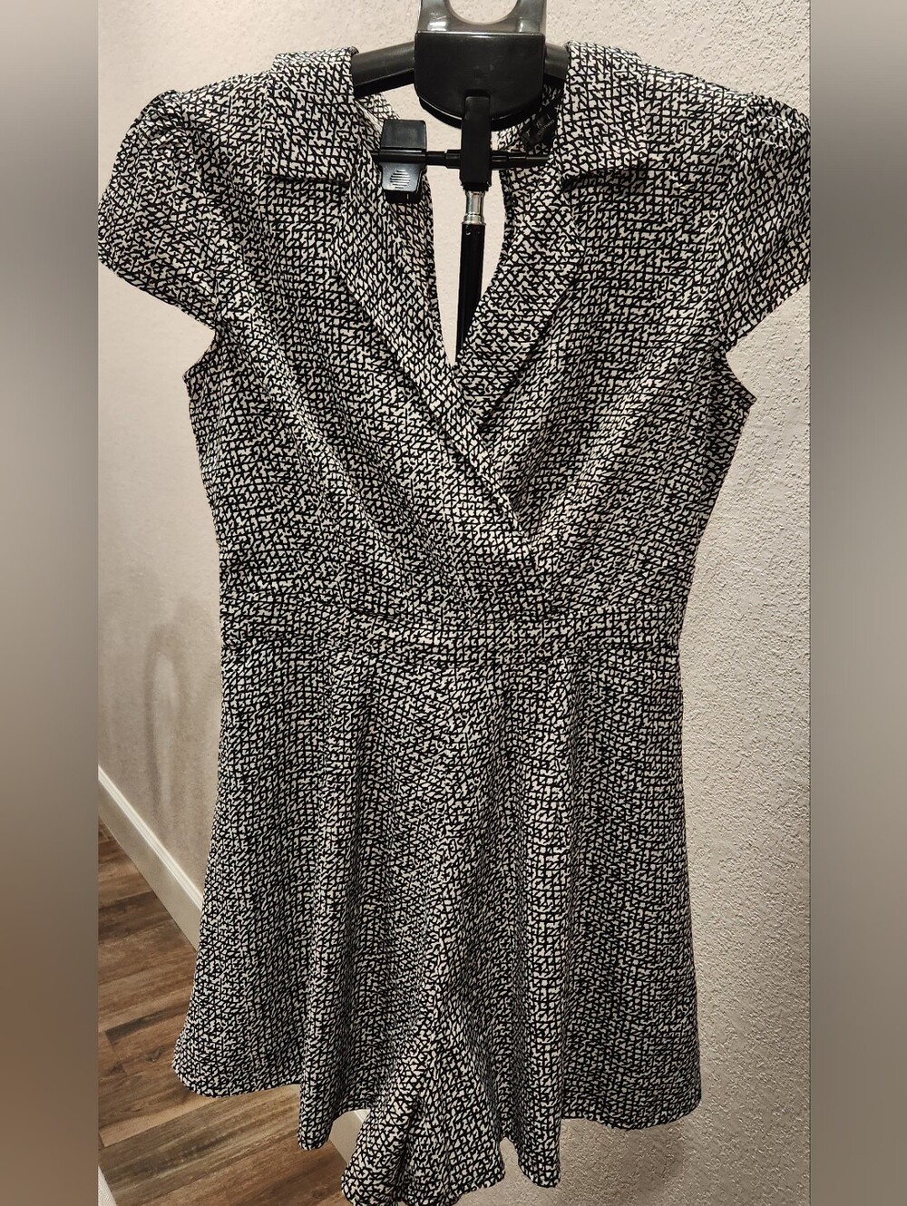 Women’s Black & White Short Jumpsuit - Size Small